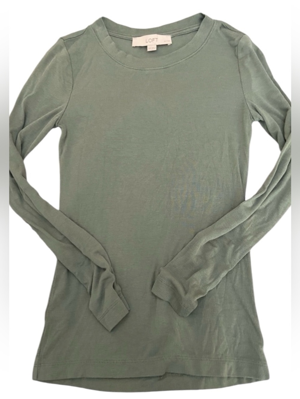 LOFT GREEN LONG SLEEVE TEE SIZE XSP